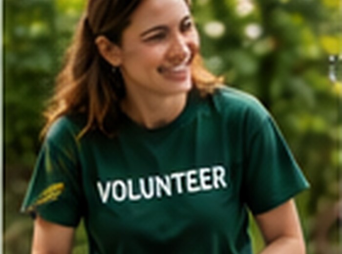A community volunteer